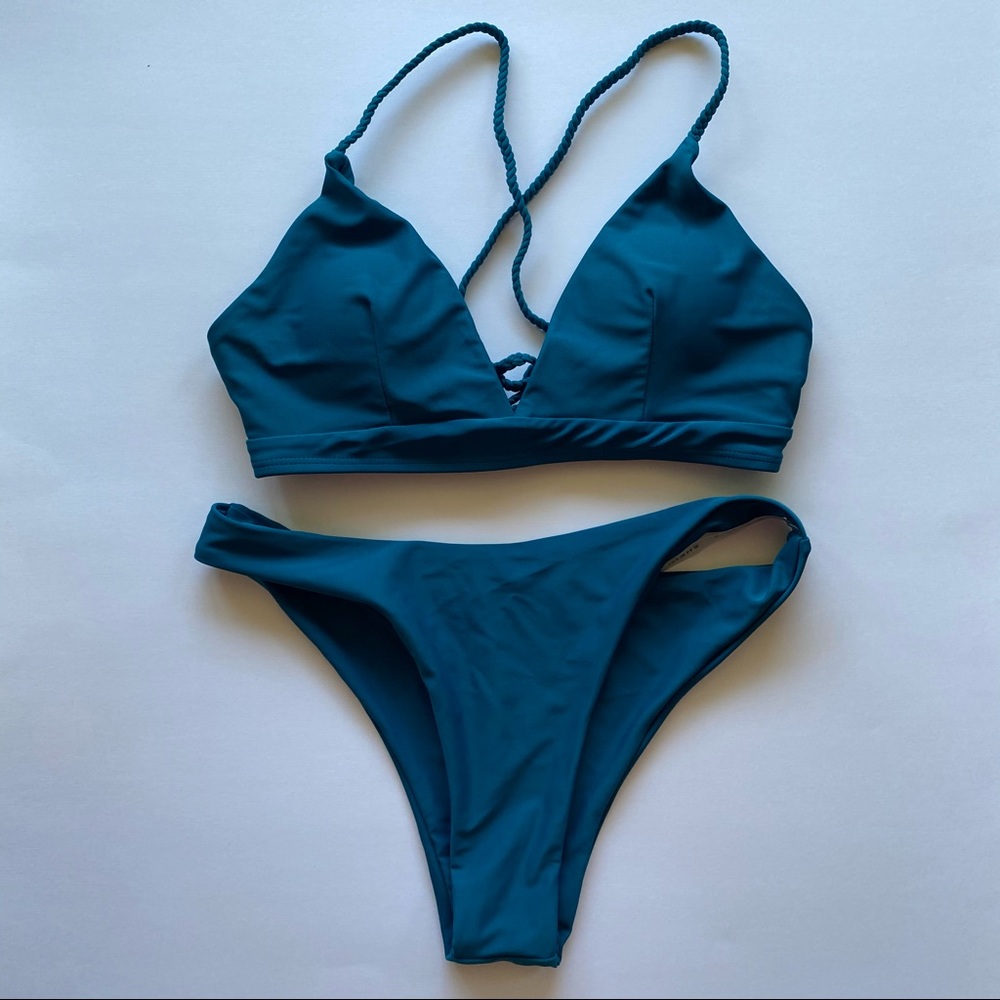 Teal Swimsuit Set